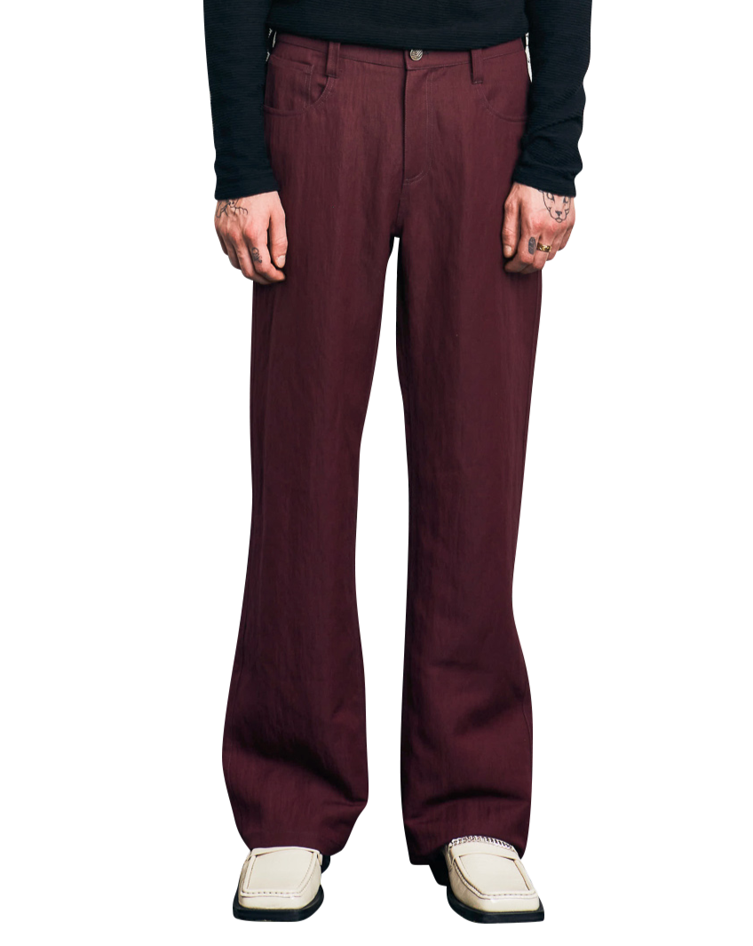 CLASSIC COTTON WOOL TROUSERS