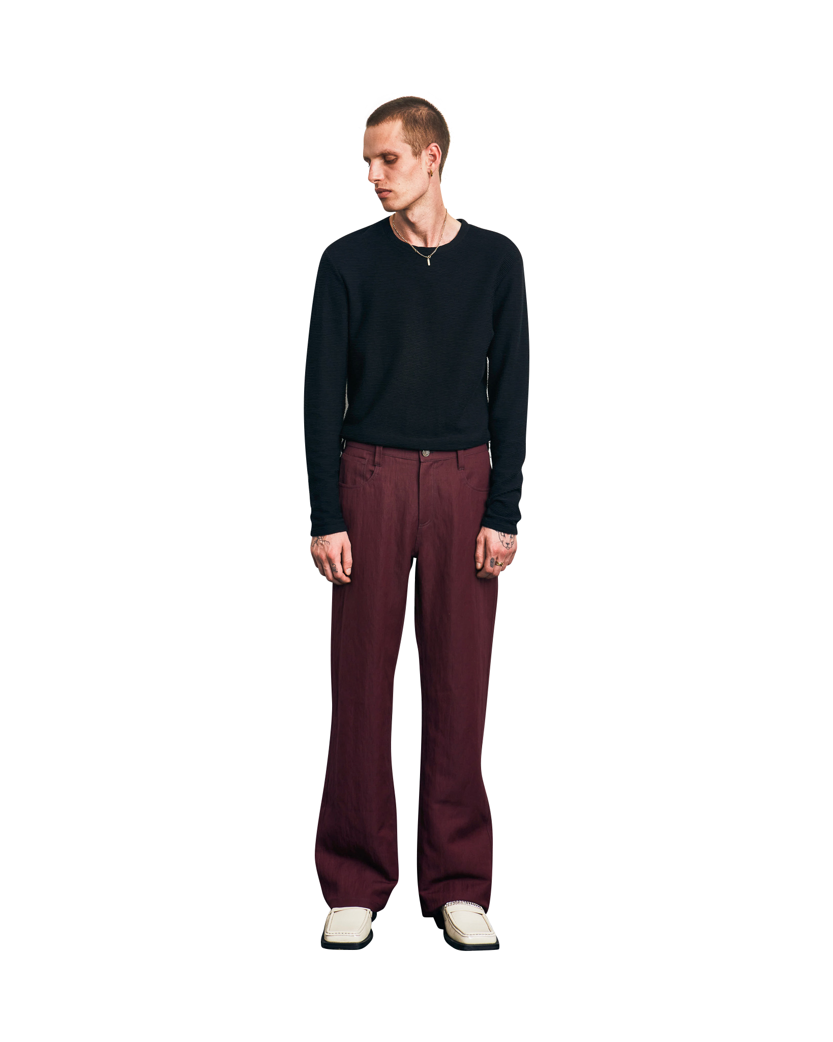 WAVY STRUCTURED LONGSLEEVE