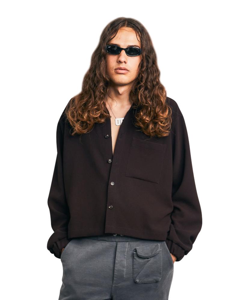 BUTTON UP CRÊPE SHIRT