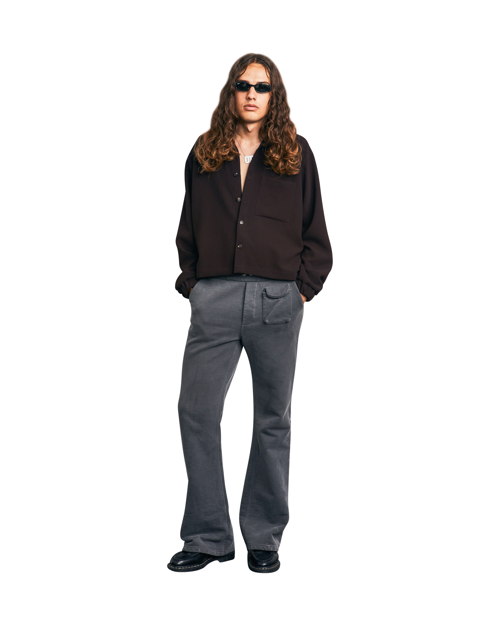 BUTTON UP CRÊPE SHIRT
