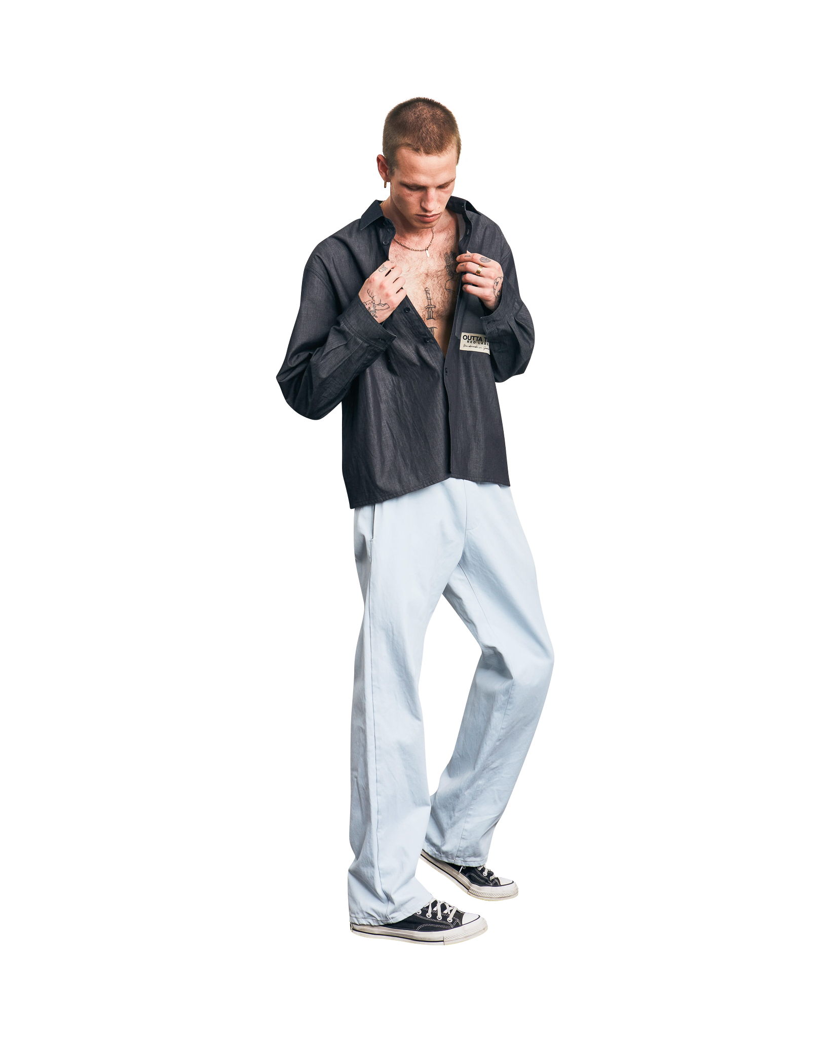 STRAIGHT PANTS LIGHT BLUE