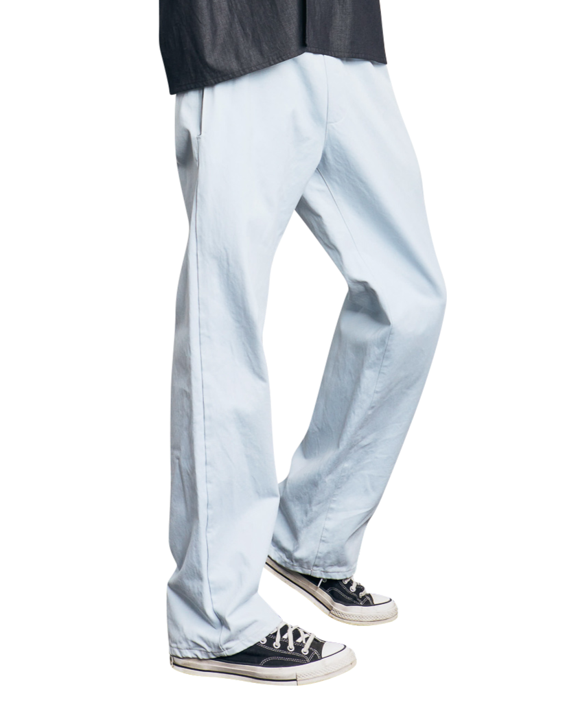 STRAIGHT PANTS LIGHT BLUE