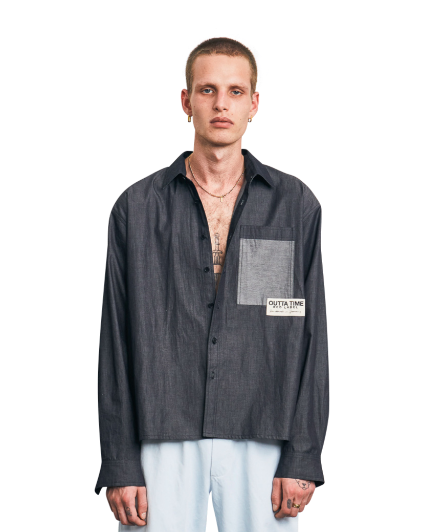 BUTTON UP DENIM SHIRT