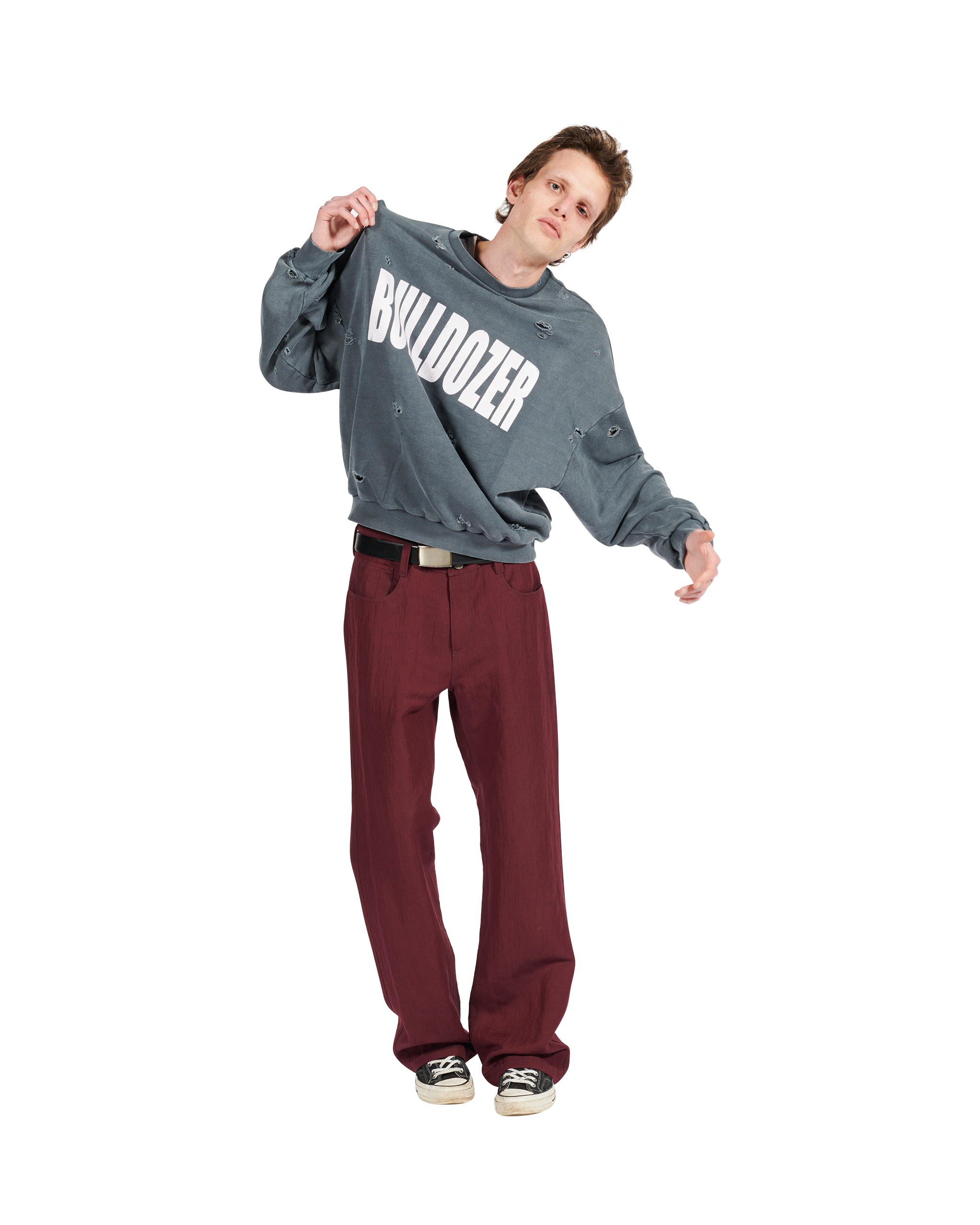 CRACKED BULLDOZER SWEATER